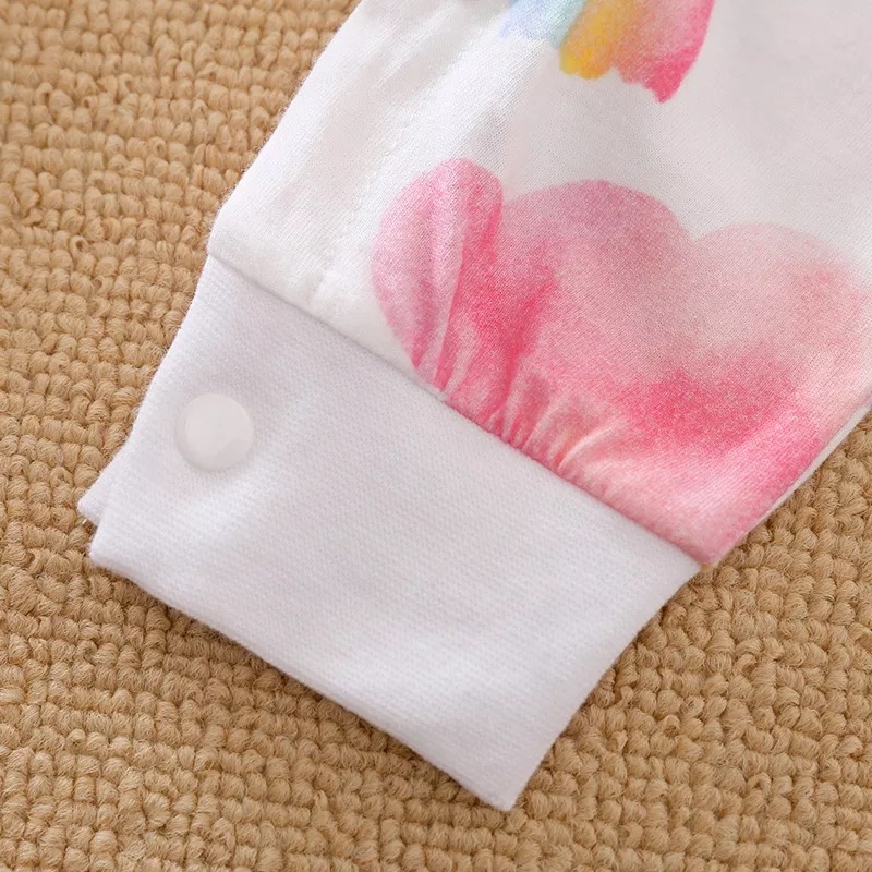 Riolio Baby Girl Unicorn/Clouds Bodysuit - Image 4