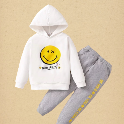 Hibobi Smiley World Cartoon Sweatshirt & Pants Set