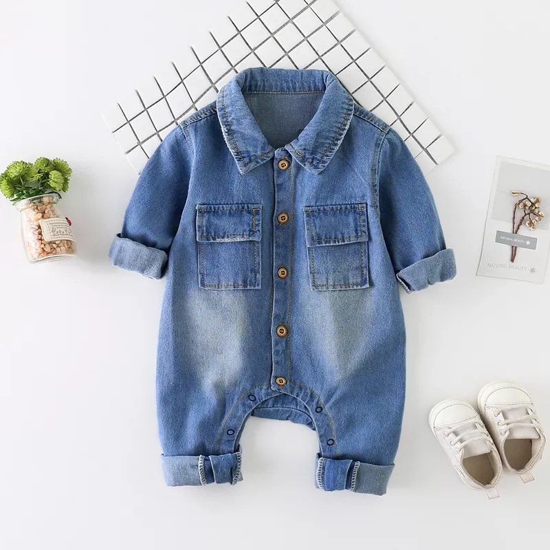 Riolio Denim Giraffe Jumpsuit - Image 2