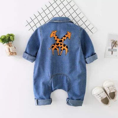 Riolio Denim Giraffe Jumpsuit