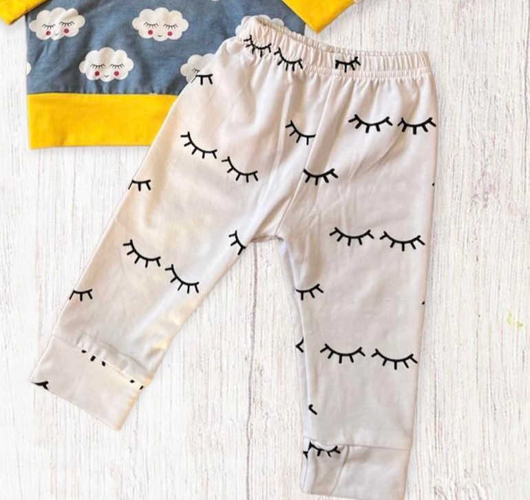 Sleepy Clouds Sweatshirt & Pants Set - 12 Months - Image 3