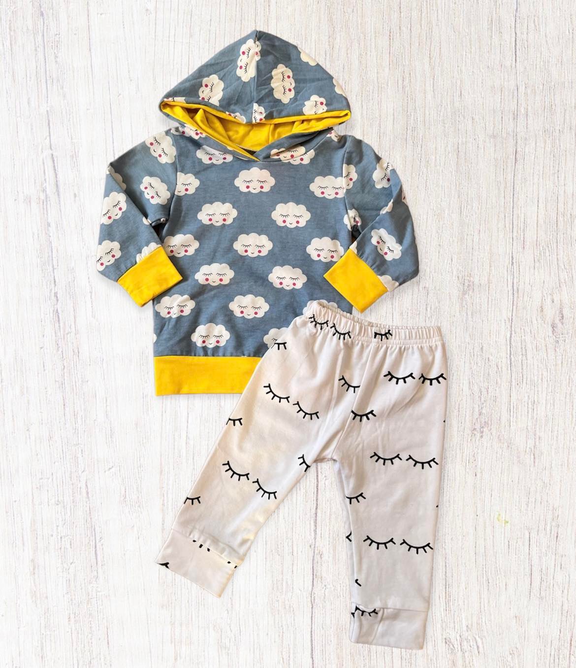 Sleepy Clouds Sweatshirt & Pants Set - 12 Months
