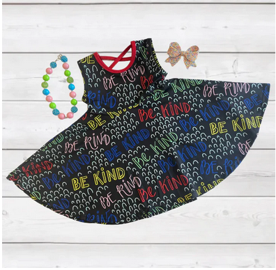 Sparkledots Be Kind-Be True Twirl Dress