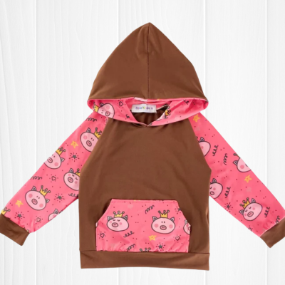 Sparkledots Piggy Princess Hoodie Sweatshirt