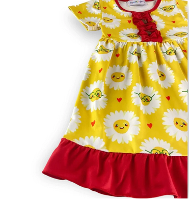 Sparkledots Happy Daisies Ruffle Dress - Image 3