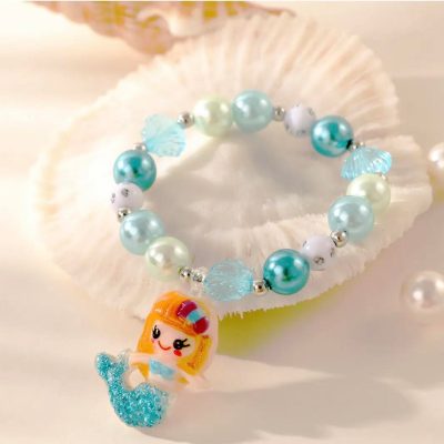 Mermaid Charm Beaded Bracelet